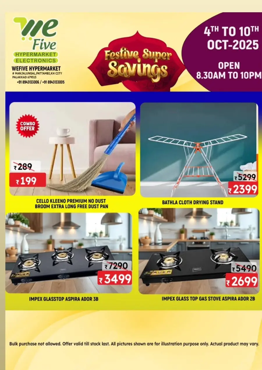 Festive Super Savings In We Five Hypermarket Palakkad