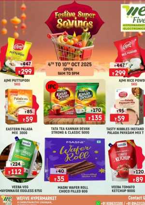 Festive Super Savings In We Five Hypermarket Thrissur