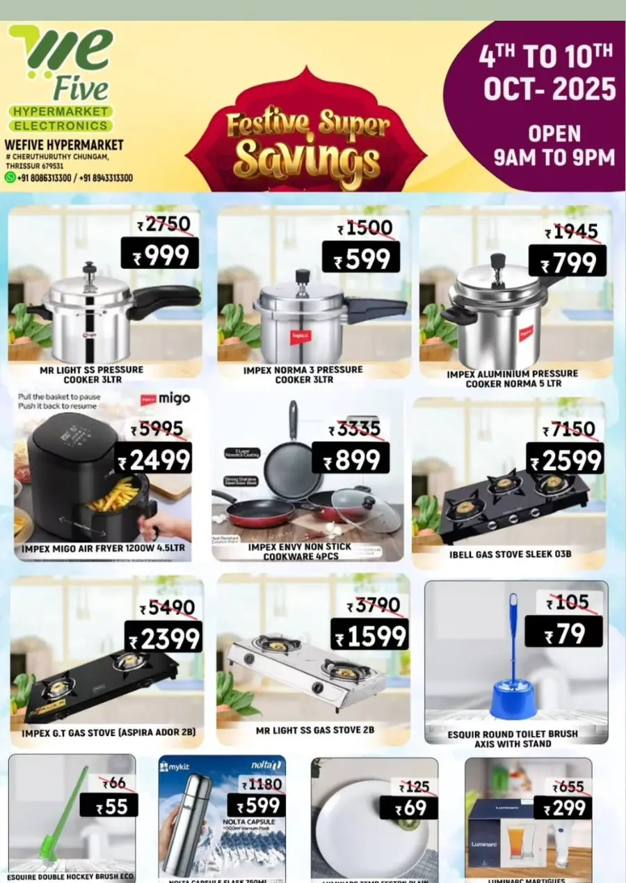 Festive Super Savings In We Five Hypermarket Thrissur
