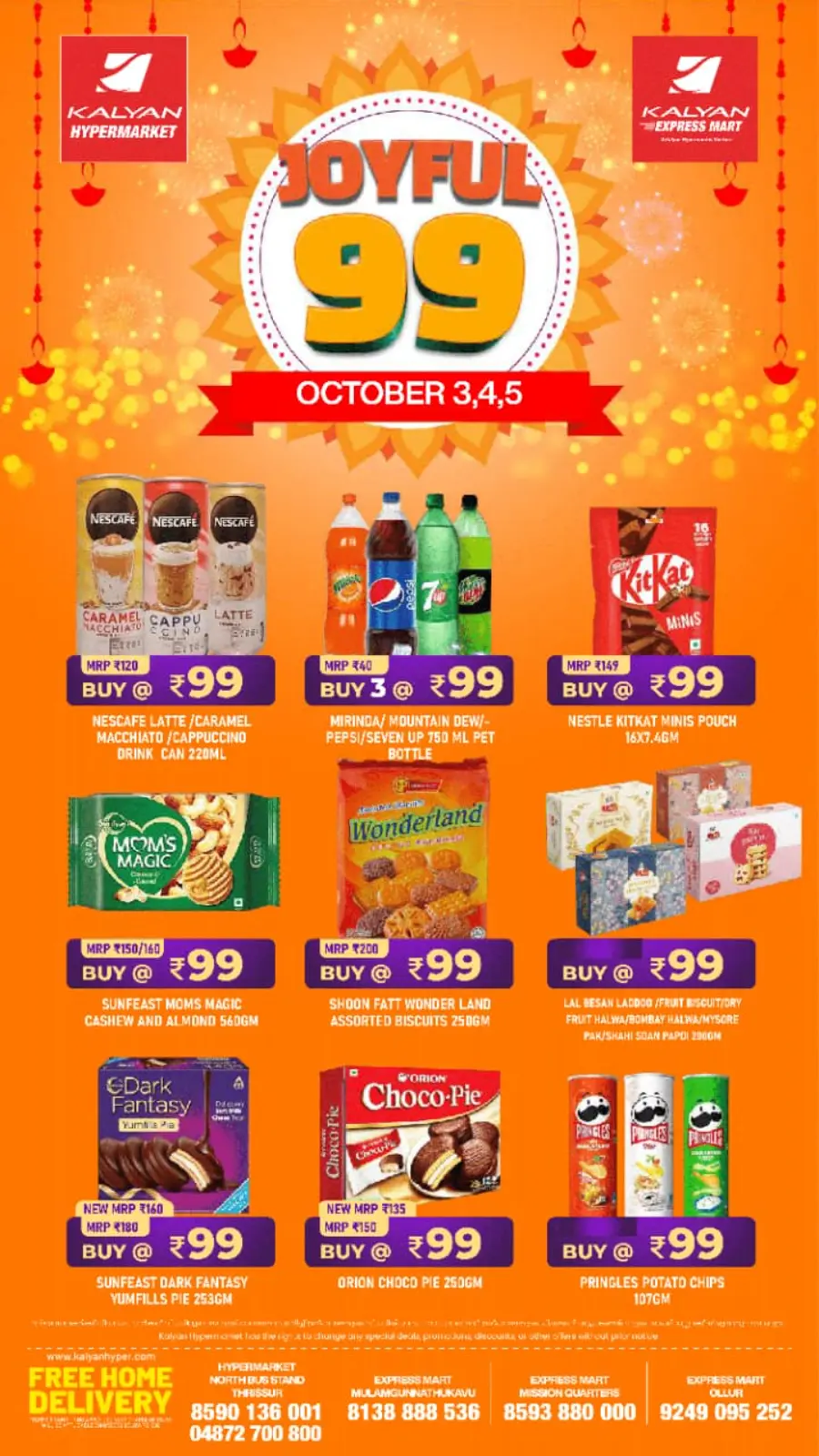 Joyful 99 Deals In Kalyan Hypermarket Thrissur
