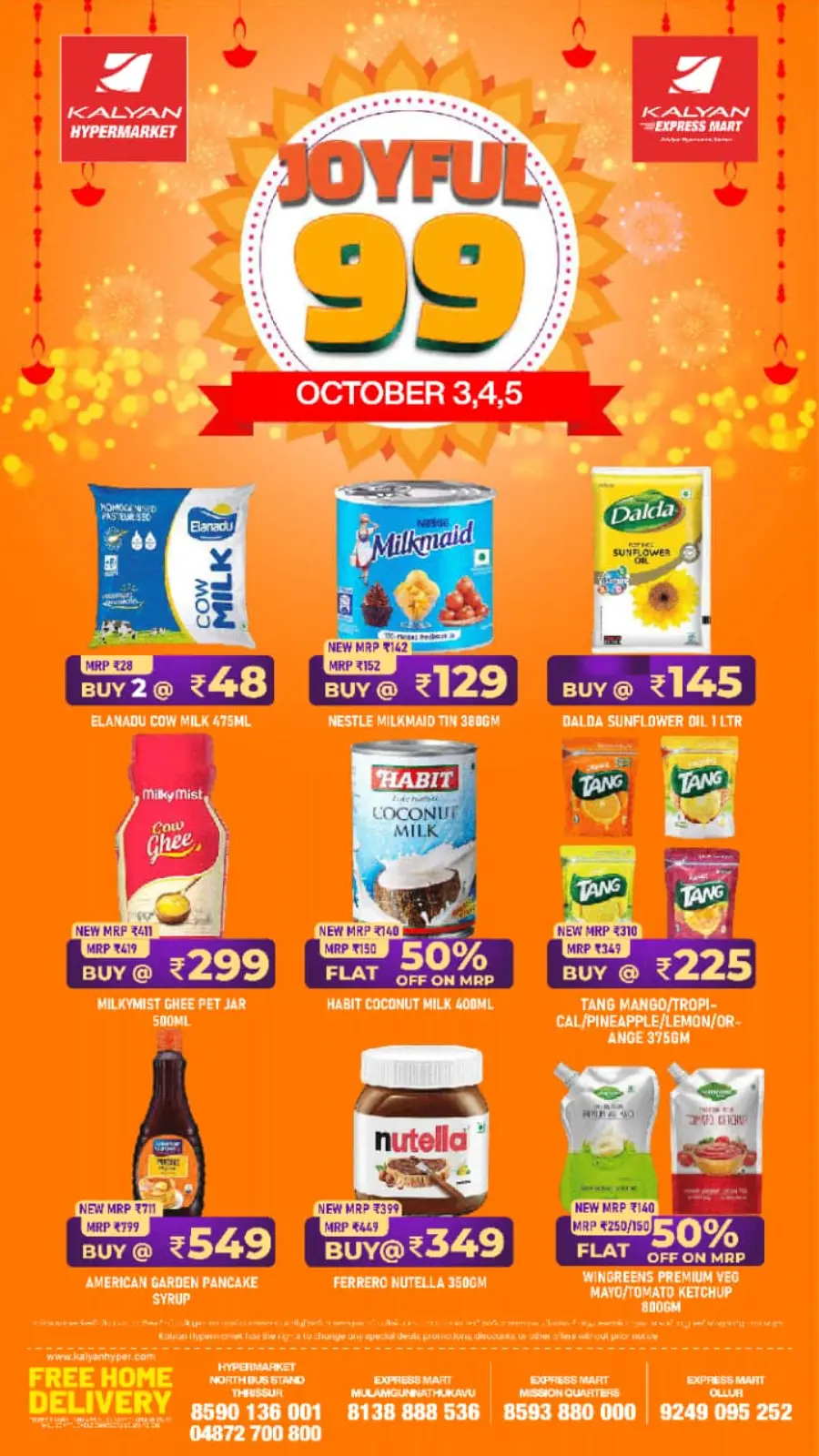Joyful 99 Deals In Kalyan Hypermarket Thrissur