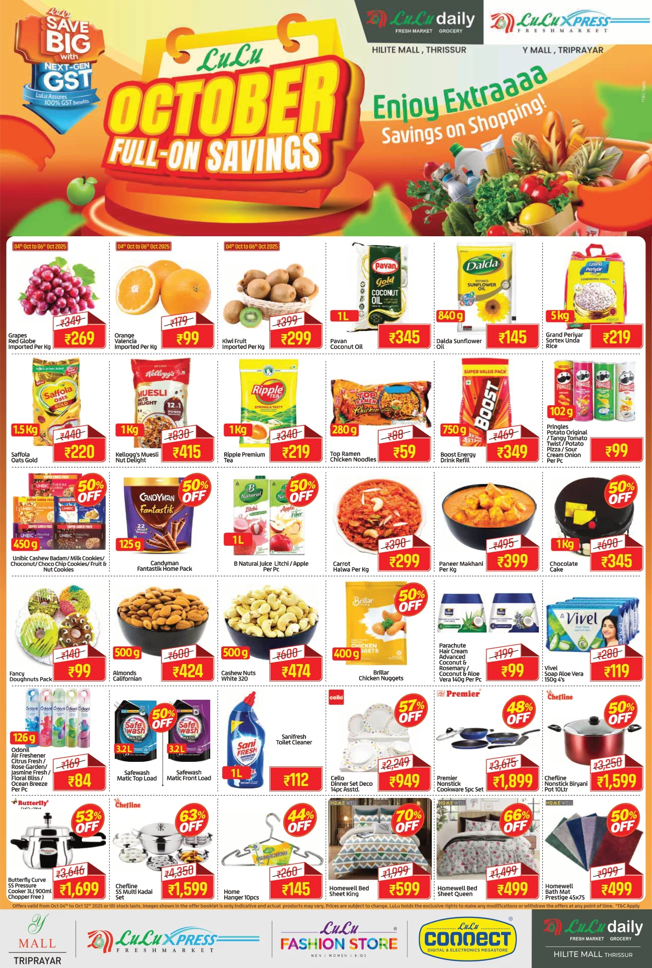 October Full On Savings – Mega Deals Await In Lulu Hypermarket Thrissur