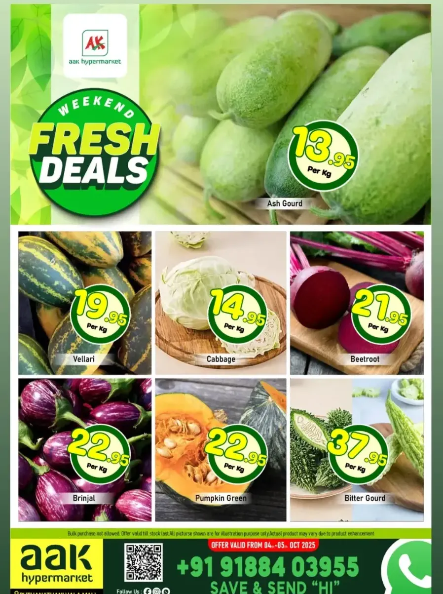 Fresh Deals In AAK Hypermarket Malappuram