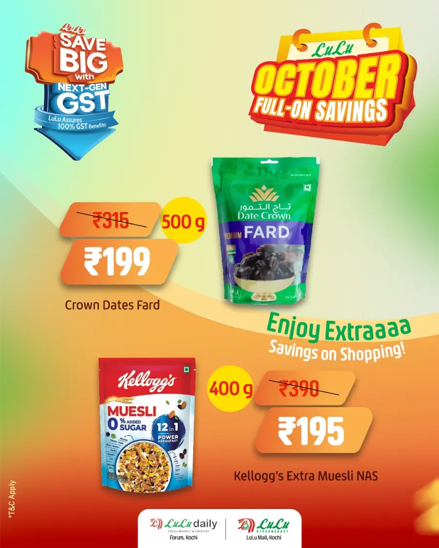 October Full On Savings – Mega Deals Await In Lulu Hypermarket Ernakulam
