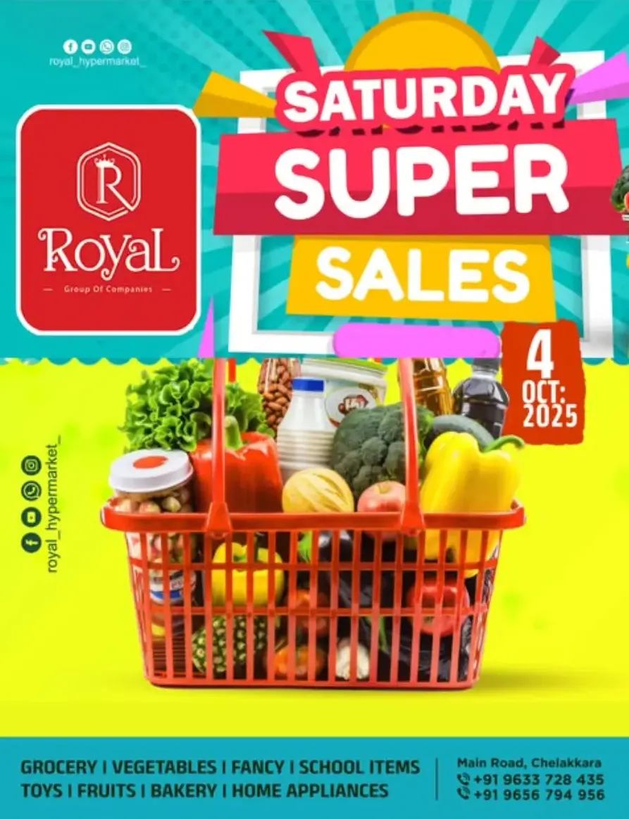 Weekend Deals In Royal Bazar Thrissur