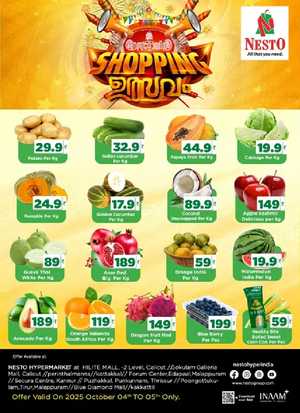 Fresh Deals In Nesto Hypermarket Calicut,Malappuram,Kannur,Thrissur