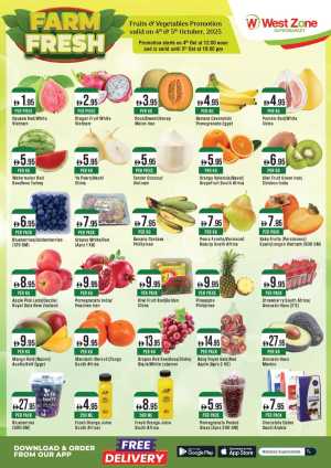 Farm Fresh Deals In West Zone Supermarket Dubai,Abu Dhabi,Sharjah / Ajman