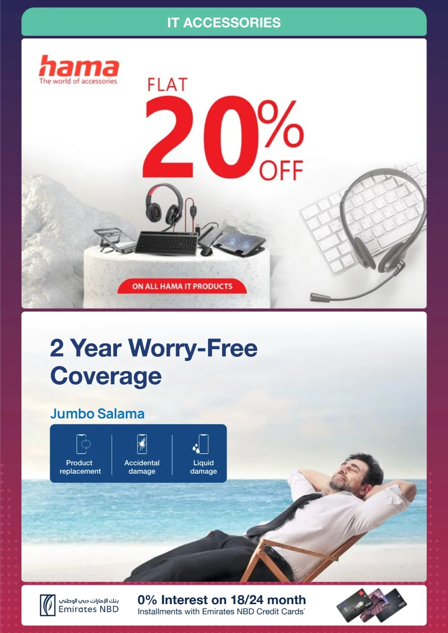 Music Fest Deals – Up to 50% Off Headphones & Speakers In Jumbo Electronics Umm al Quwain