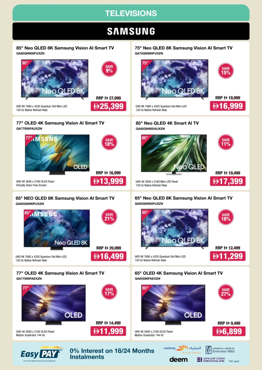 Home Fest – 25% to 50% Off Appliances & TVs In Jumbo Electronics Umm al Quwain