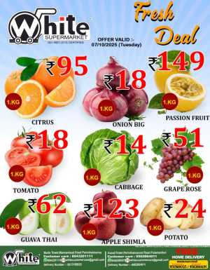 Fresh Deals In White Hypermarket Malappuram