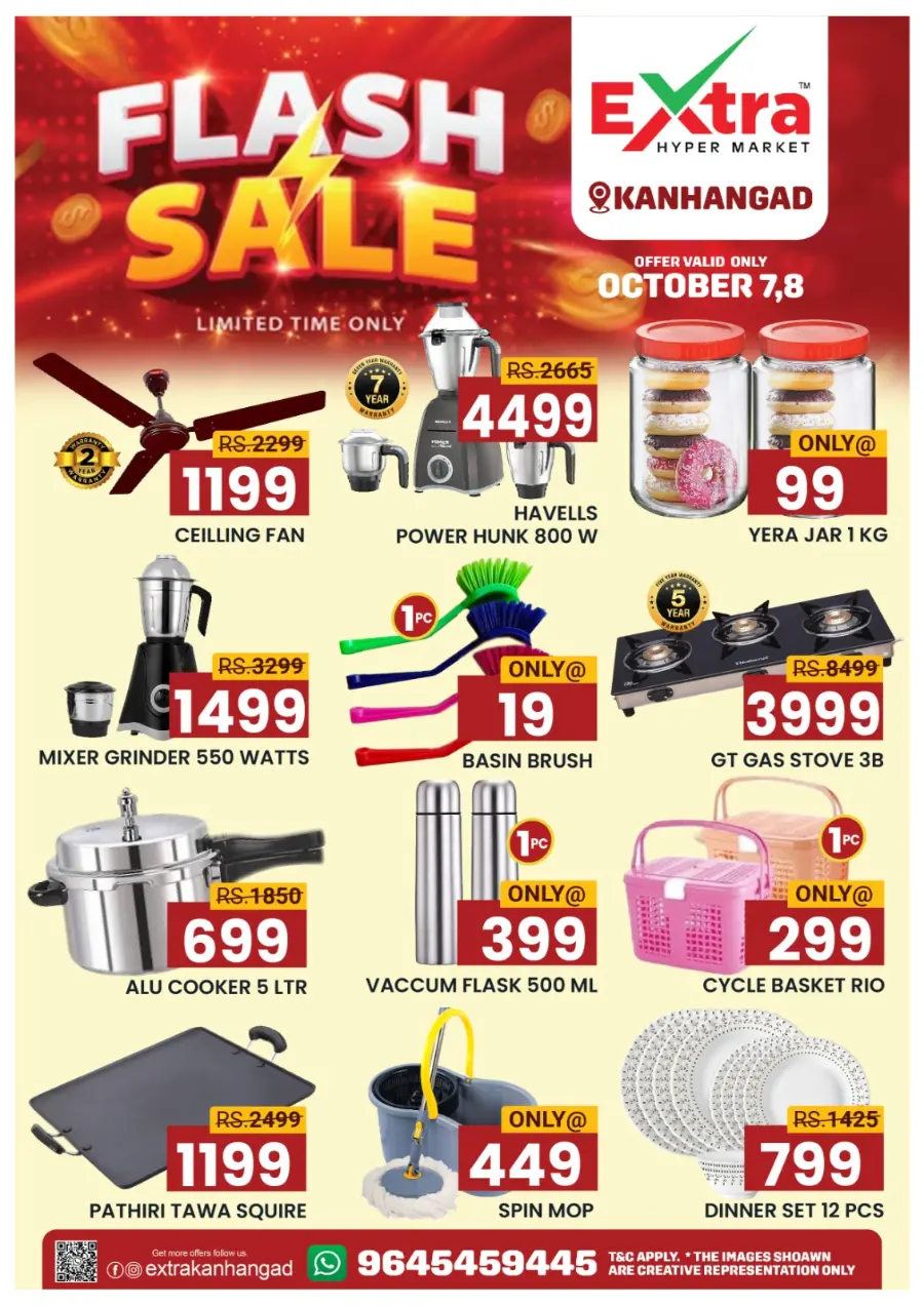Flash sale In Extra hypermarket Kasaragod