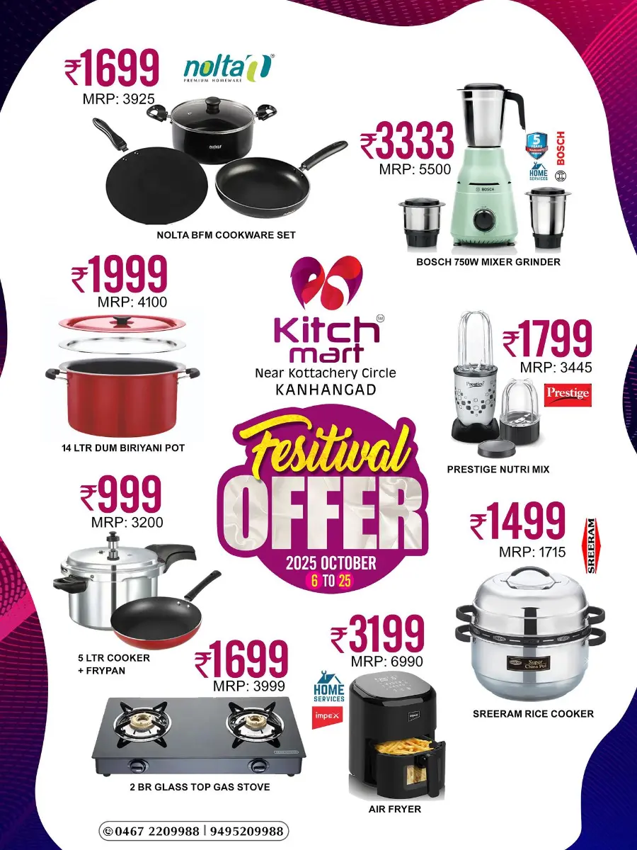 Festival Offer In Kitchmart Kasaragod