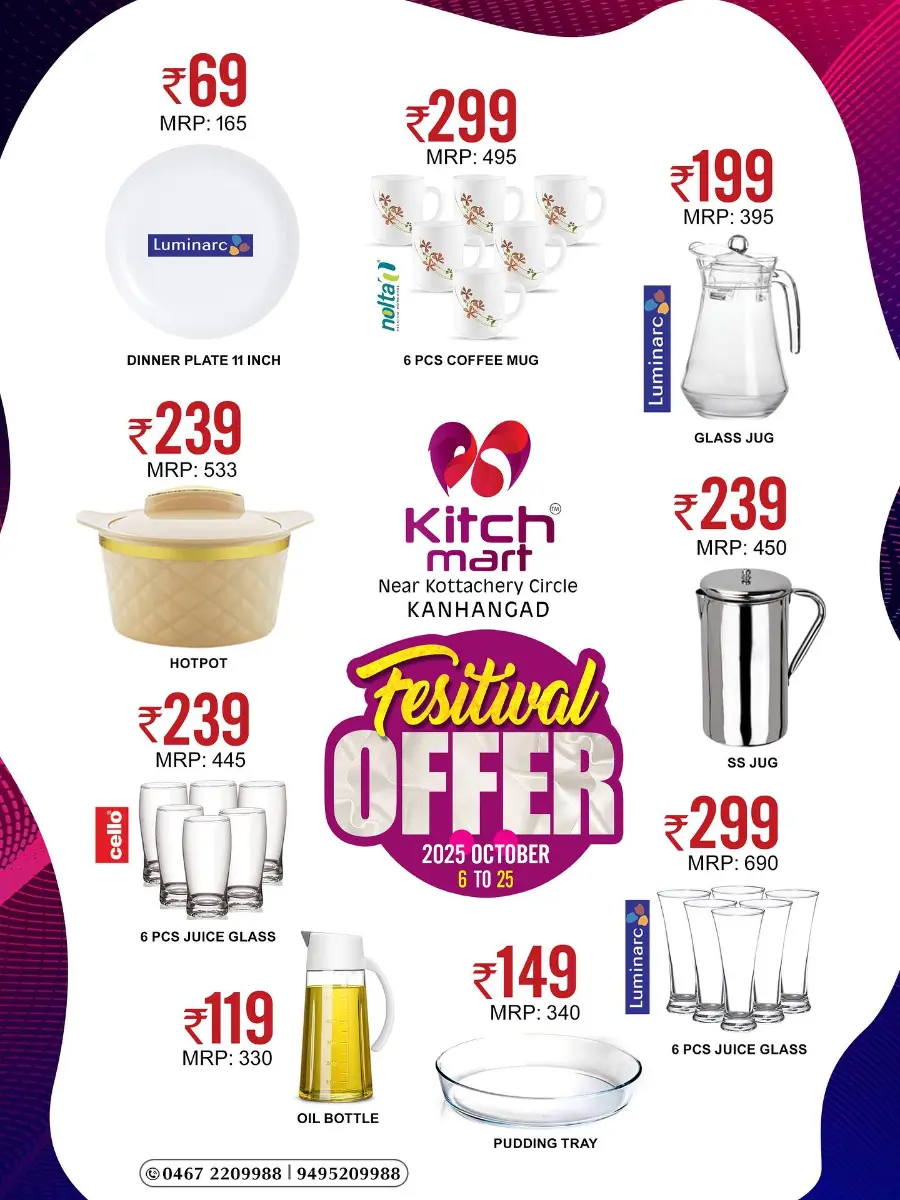 Festival Offer In Kitchmart Kasaragod