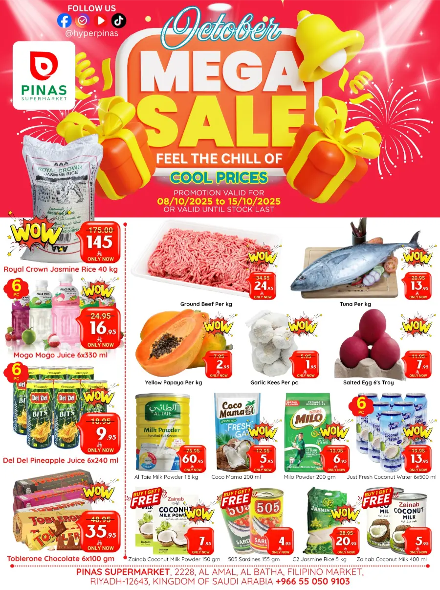 Mega Sale In Pinas Supermarket Riyadh