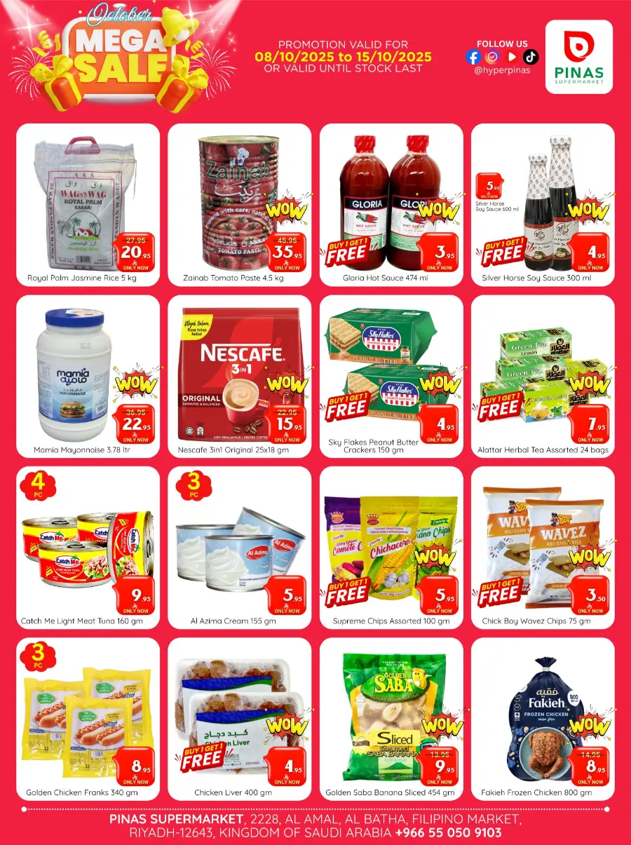 Mega Sale In Pinas Supermarket Riyadh