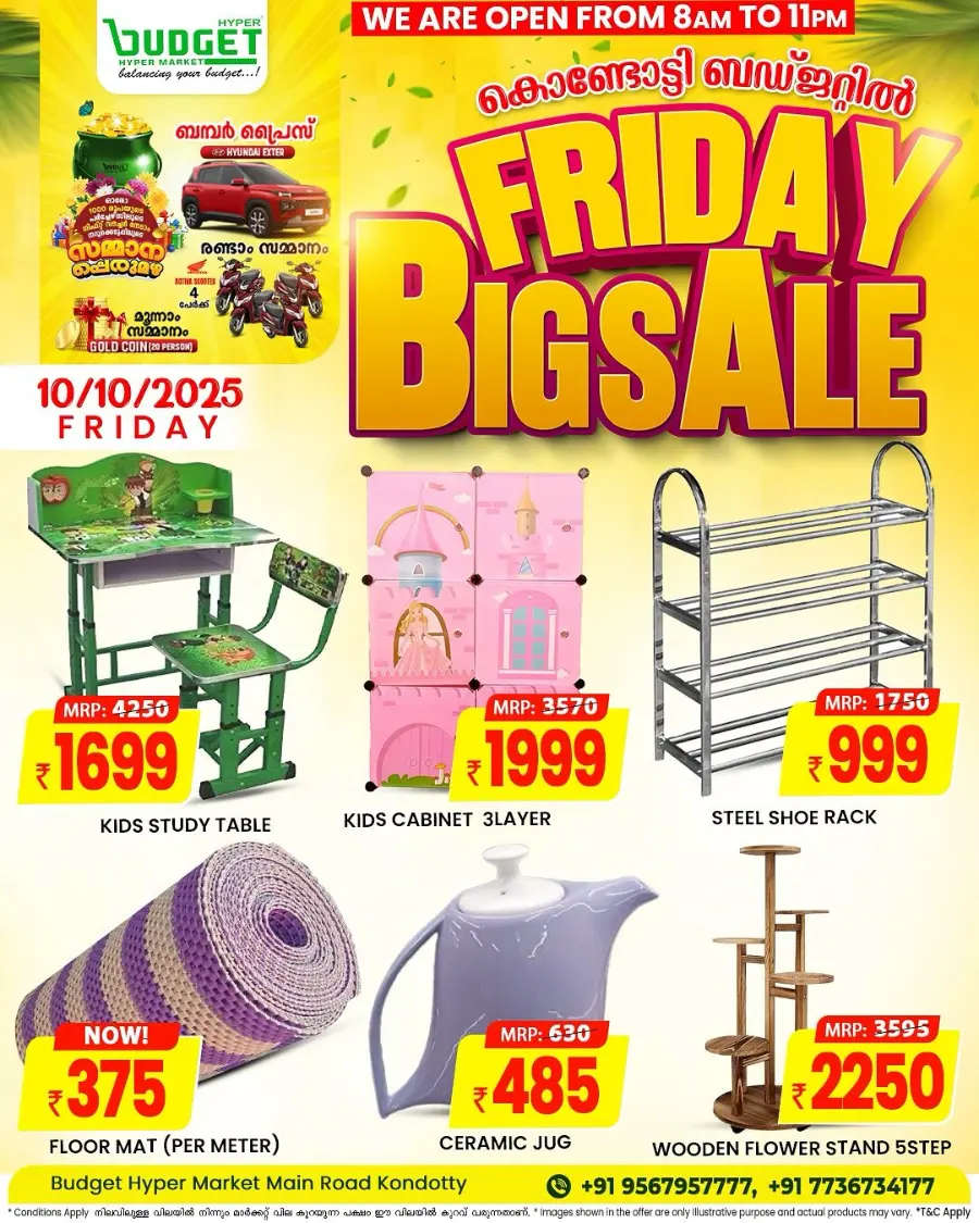 Friday Big Sale In Budget Hypermarket Malappuram