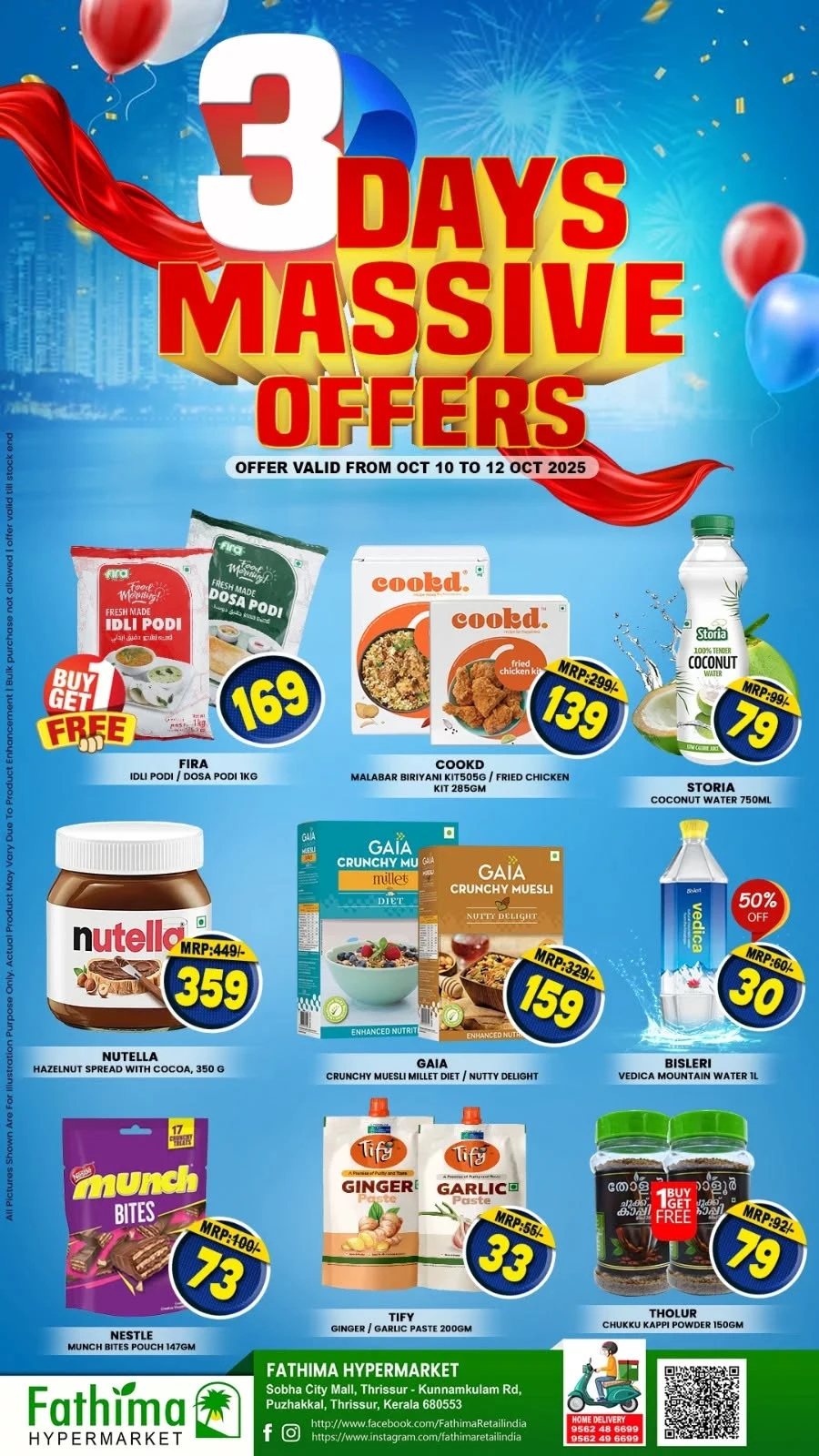 3 Days Massive Offers In Fathima Hypermarket Thrissur