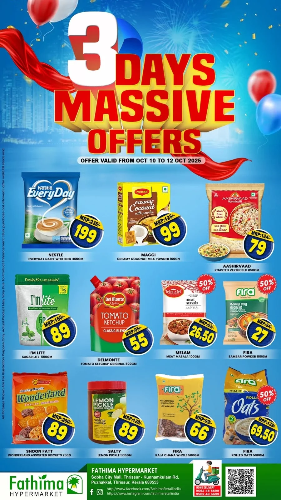 3 Days Massive Offers In Fathima Hypermarket Thrissur
