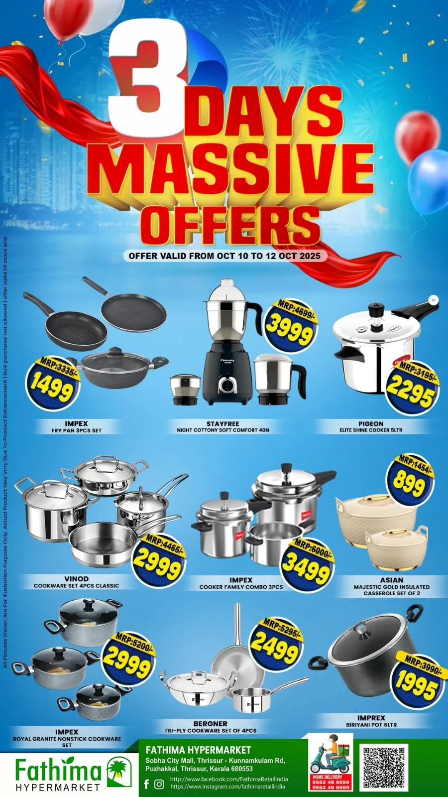 3 Days Massive Offers In Fathima Hypermarket Thrissur
