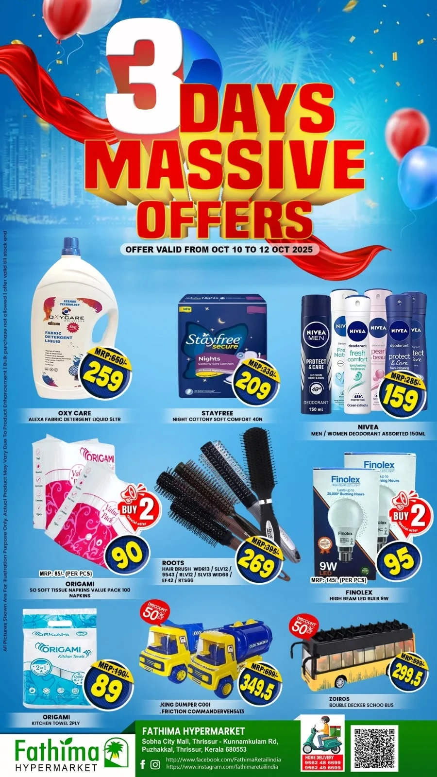 3 Days Massive Offers In Fathima Hypermarket Thrissur