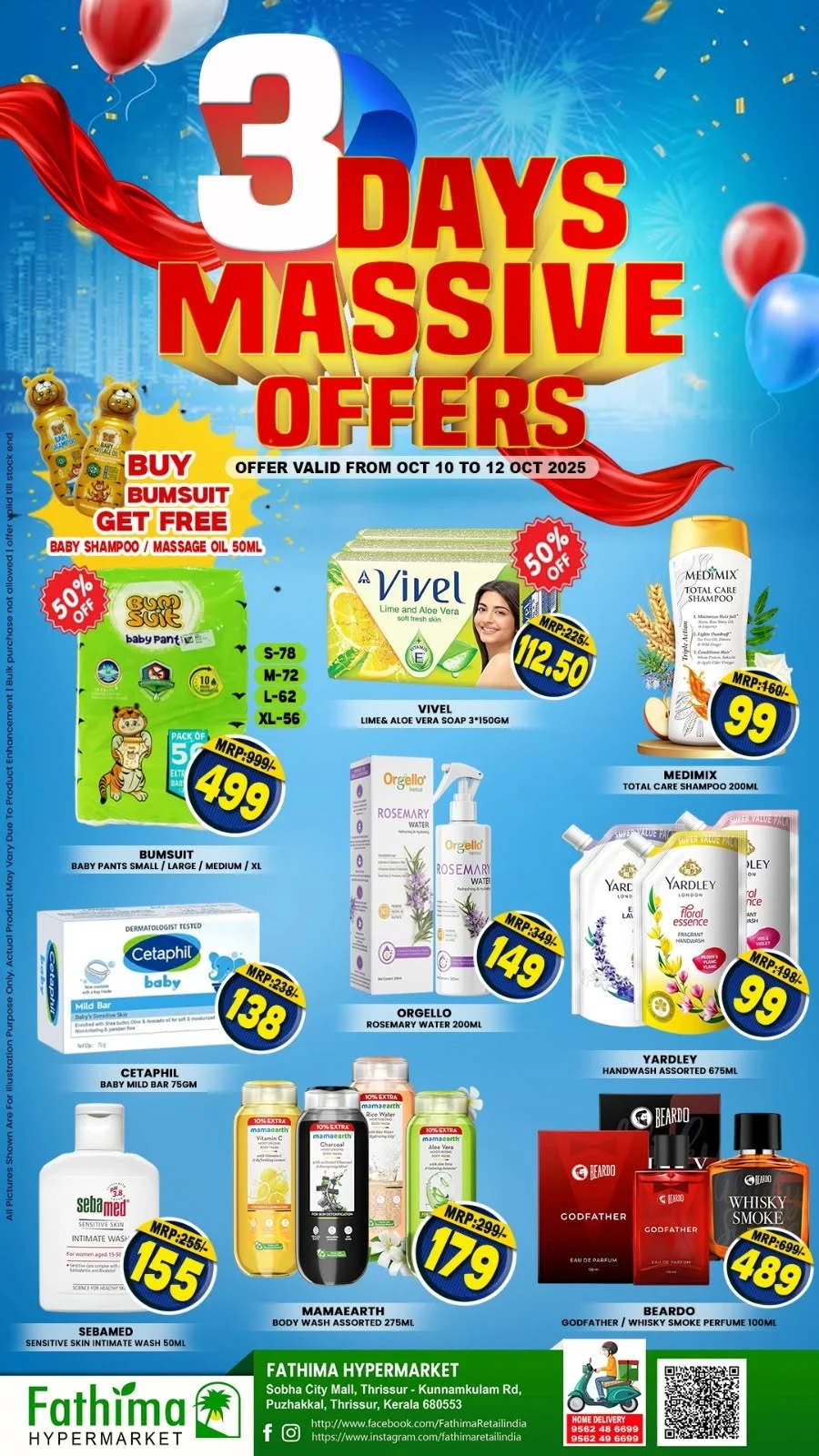 3 Days Massive Offers In Fathima Hypermarket Thrissur