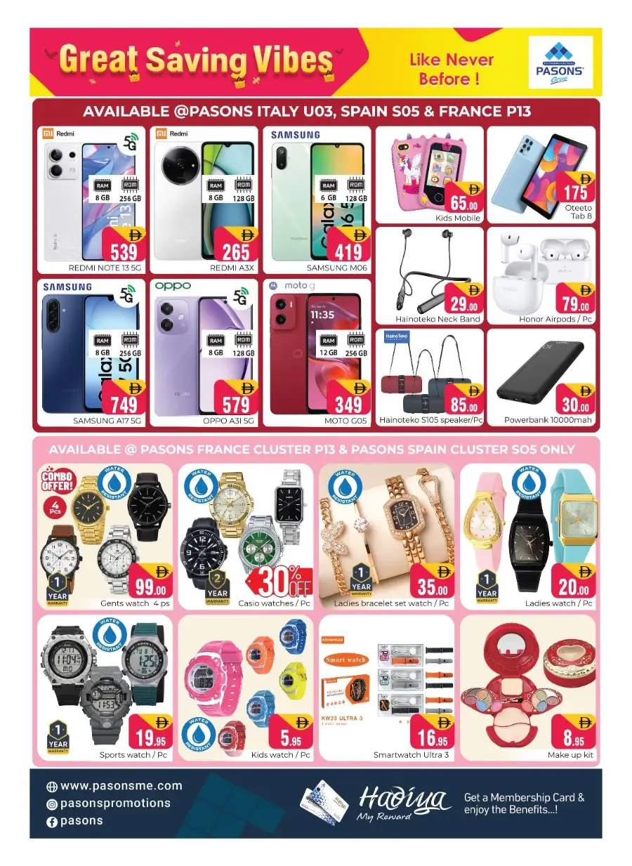 Great saving vibes In Pasons Dubai