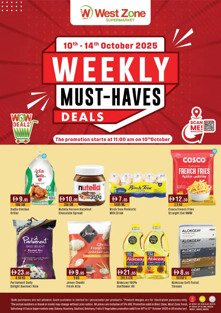 Weekly Must-Have Deals In West Zone Supermarket Dubai
