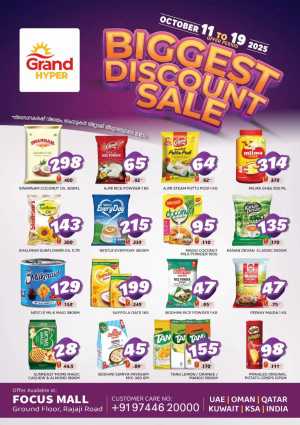 Biggest discount sale In Grand Hypermarket Calicut