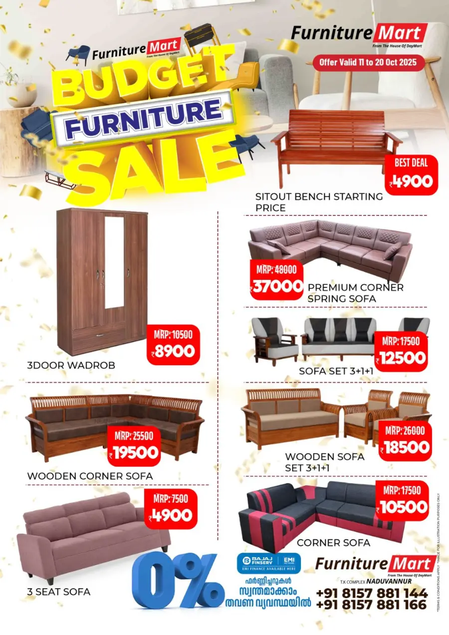 Budget Furniture Sale In Daymart Hypermarket Calicut