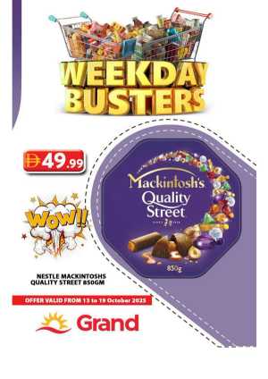 Weekday Busters In Grand Hypermarket Dubai,Sharjah / Ajman