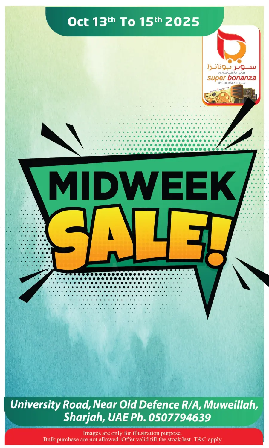Midweek sale In Super Bonanza undefined