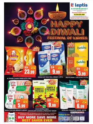 Happy diwali In Leptis Hypermarket Ras al Khaimah