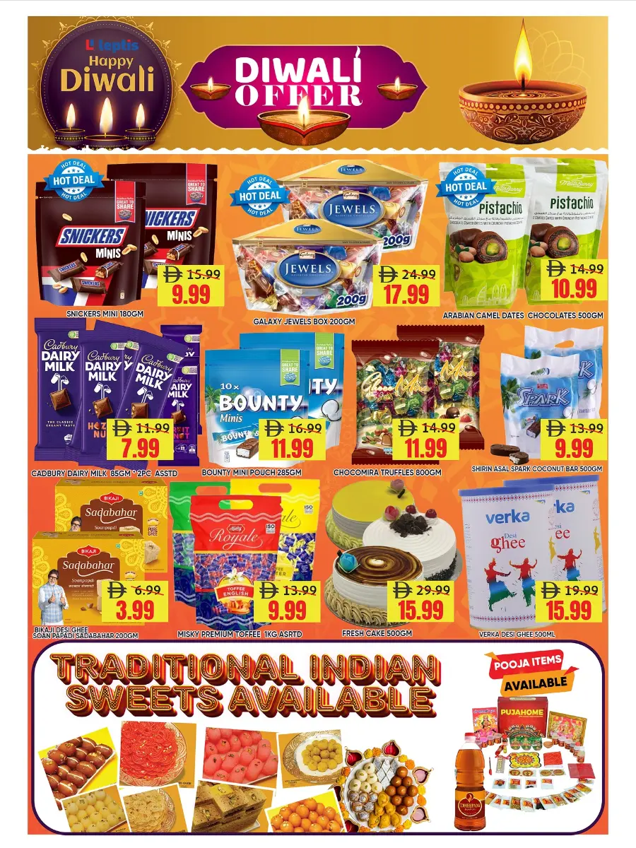 Happy diwali In Leptis Hypermarket Ras al Khaimah