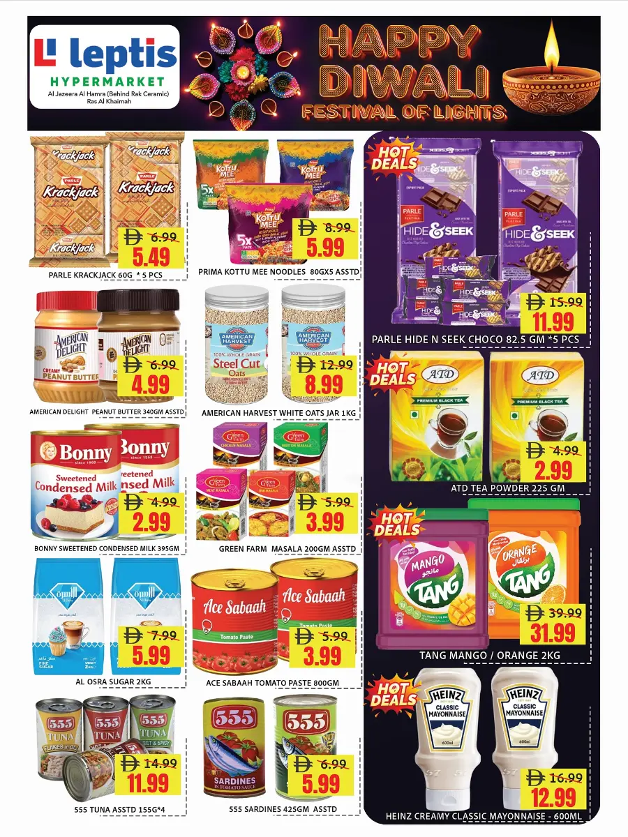 Happy diwali In Leptis Hypermarket Ras al Khaimah