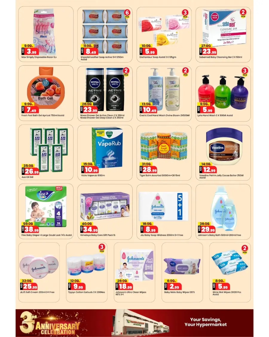3rd anniversary celebration In Mark & Save Dubai