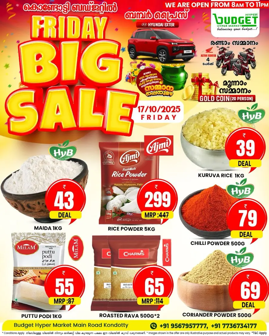 Friday Big Sale In Budget Hypermarket Malappuram