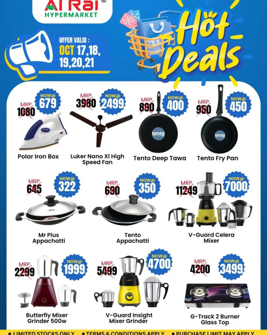 Hot Deals In Al Rai Hypermarket Malappuram