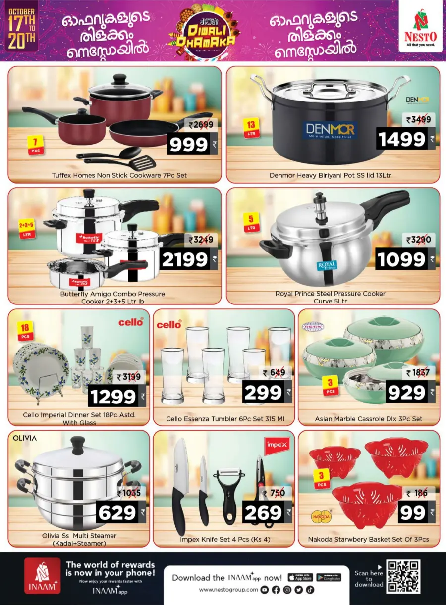 Diwali Dhamaka Sale – Shop & Save More! In Nesto Hypermarket Malappuram