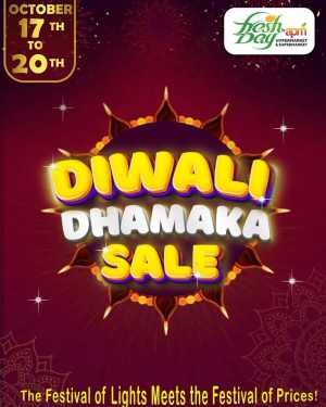 Diwali Dhamaka Sale – Shop & Save More In Freshday Hypermarket Malappuram