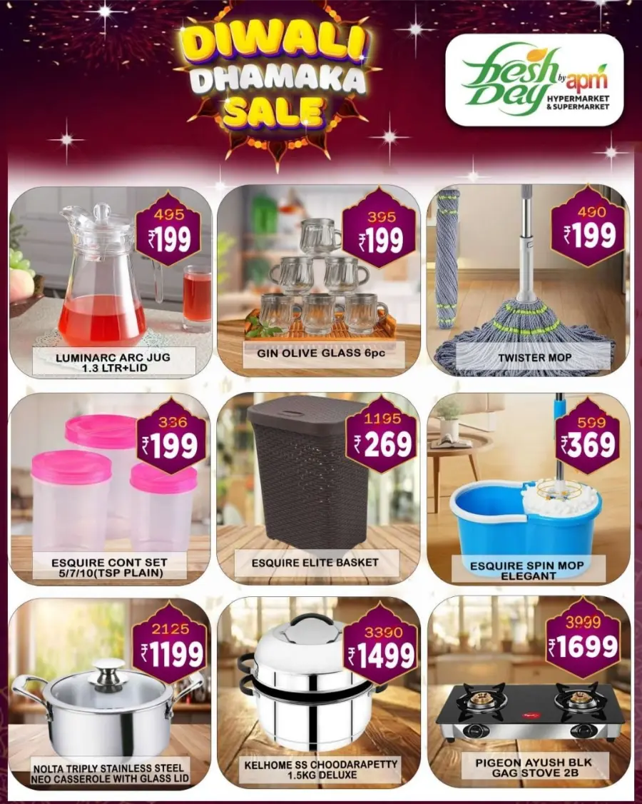 Diwali Dhamaka Sale – Shop & Save More In Freshday Hypermarket Malappuram