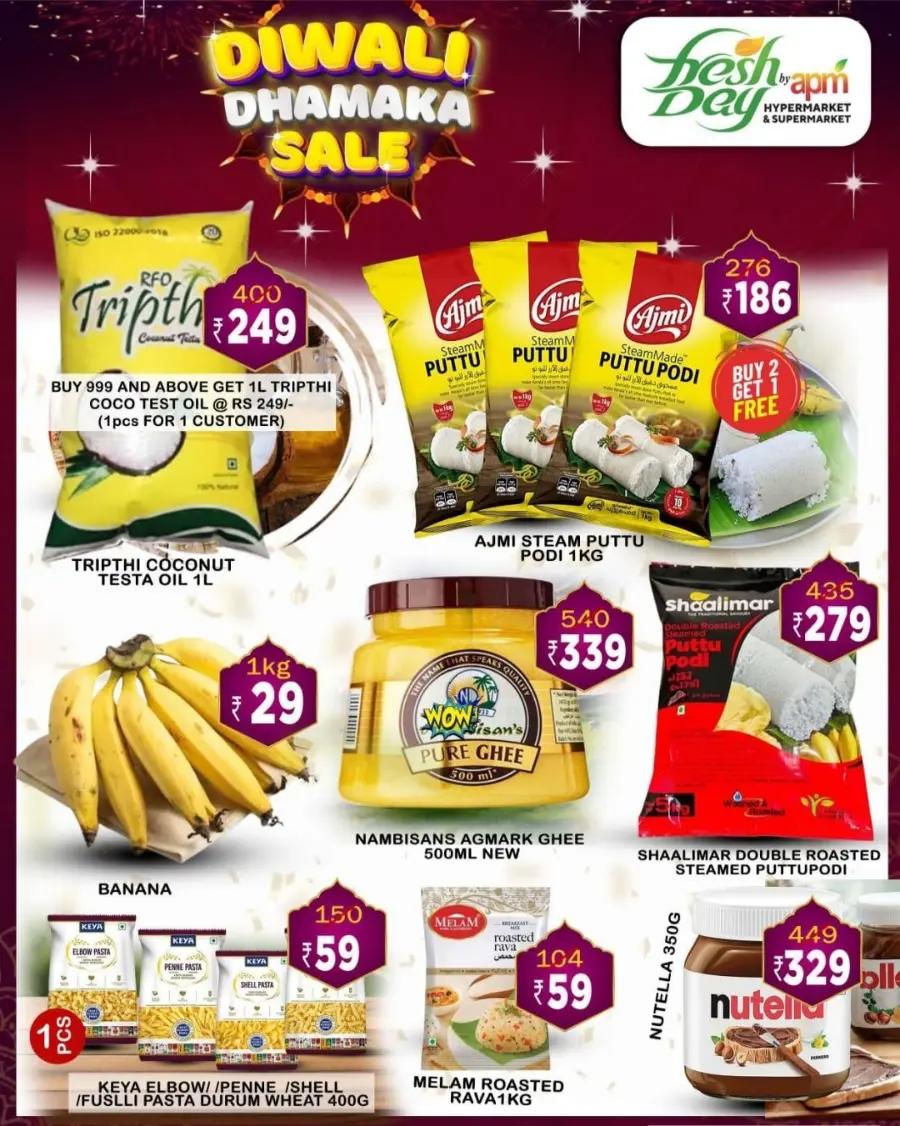 Diwali Dhamaka Sale – Shop & Save More In Freshday Hypermarket Malappuram