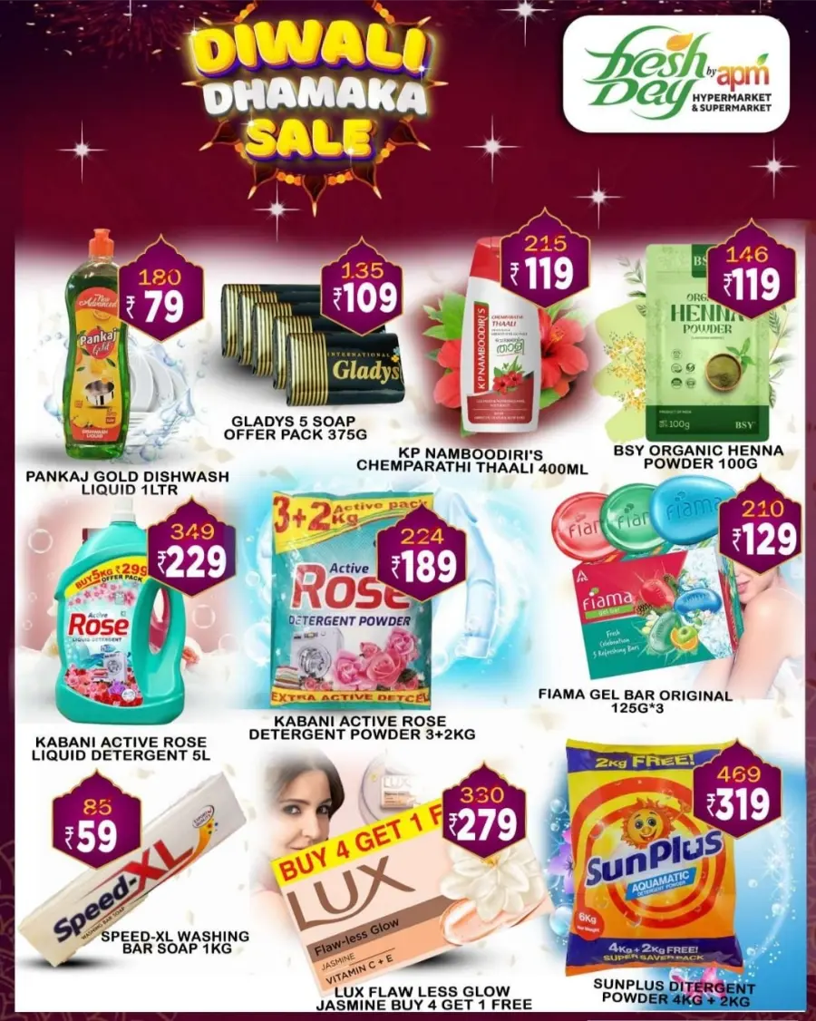 Diwali Dhamaka Sale – Shop & Save More In Freshday Hypermarket Malappuram