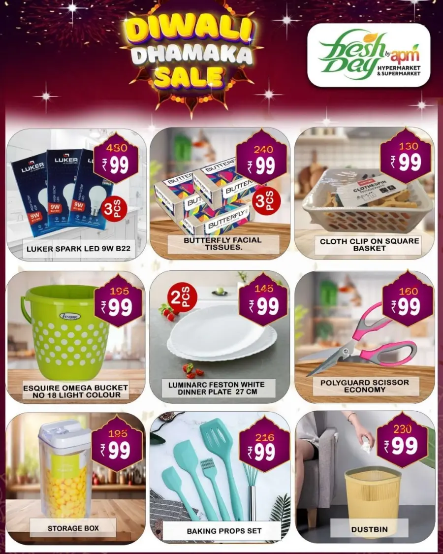 Diwali Dhamaka Sale – Shop & Save More In Freshday Hypermarket Malappuram