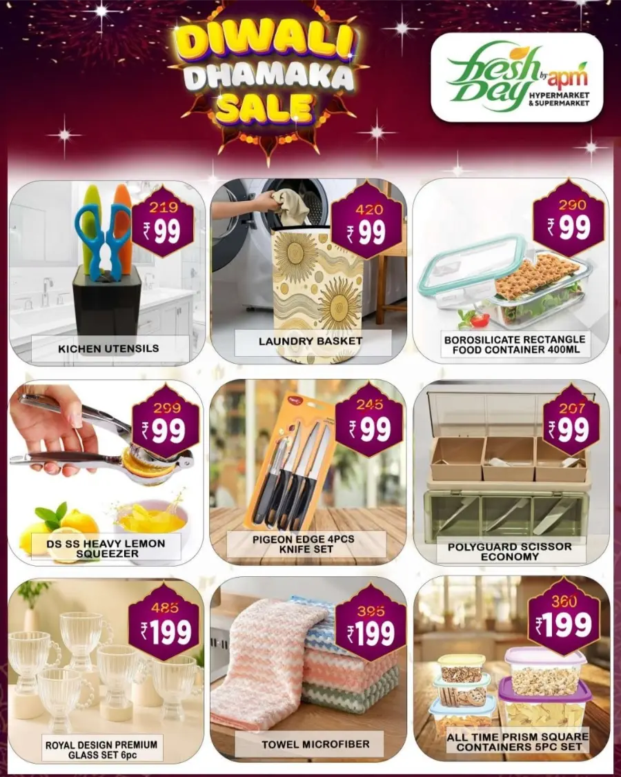 Diwali Dhamaka Sale – Shop & Save More In Freshday Hypermarket Malappuram