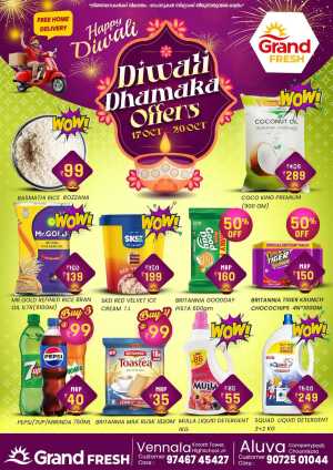 Diwali Dhamaka Offer! In Grand Hypermarket Ernakulam