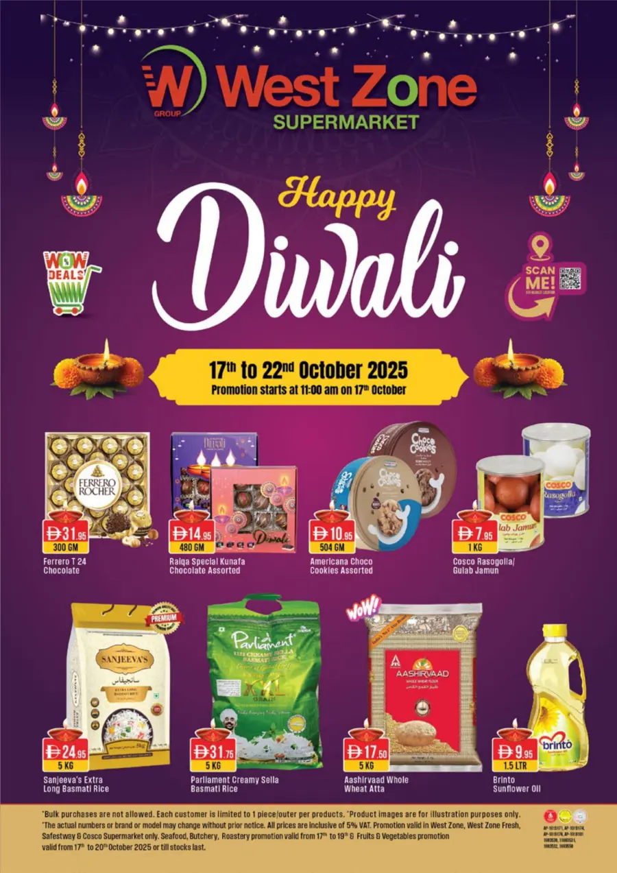 Diwali Special Offers – Shop & Save In West Zone Supermarket Dubai