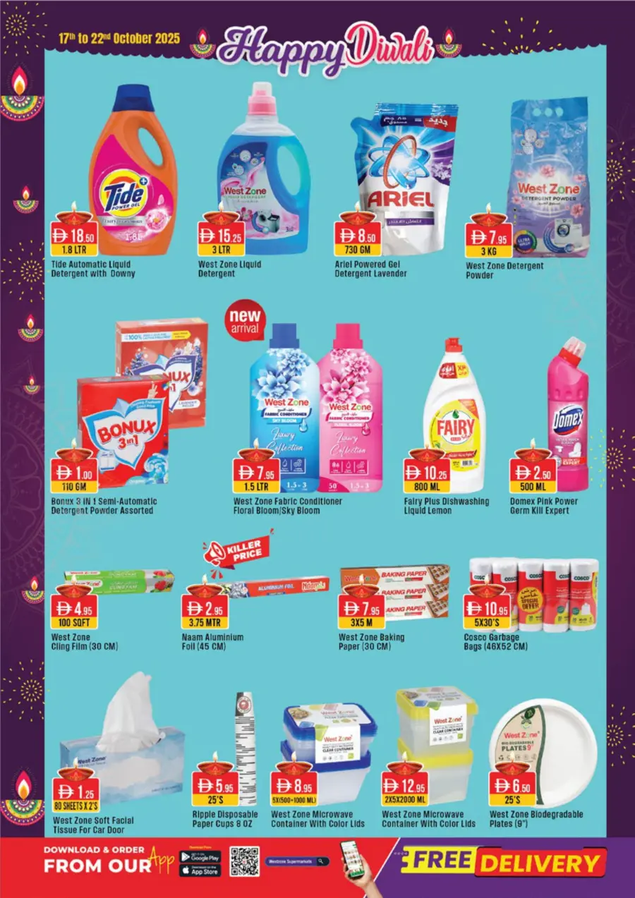 Diwali Special Offers – Shop & Save In West Zone Supermarket Dubai