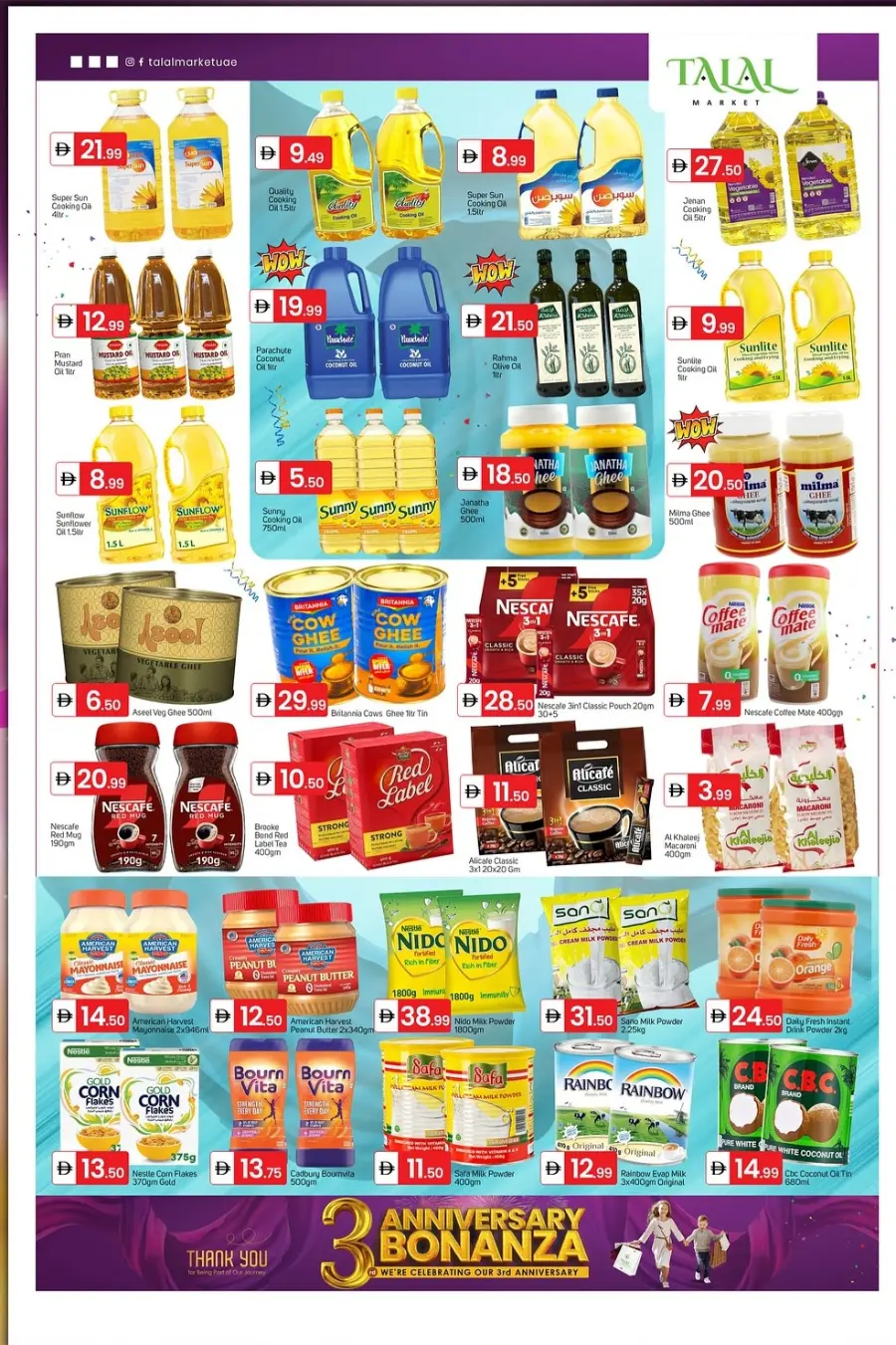 3rd Anniversary Bonanza – Exclusive WOW Deals! In Talal Market Dubai