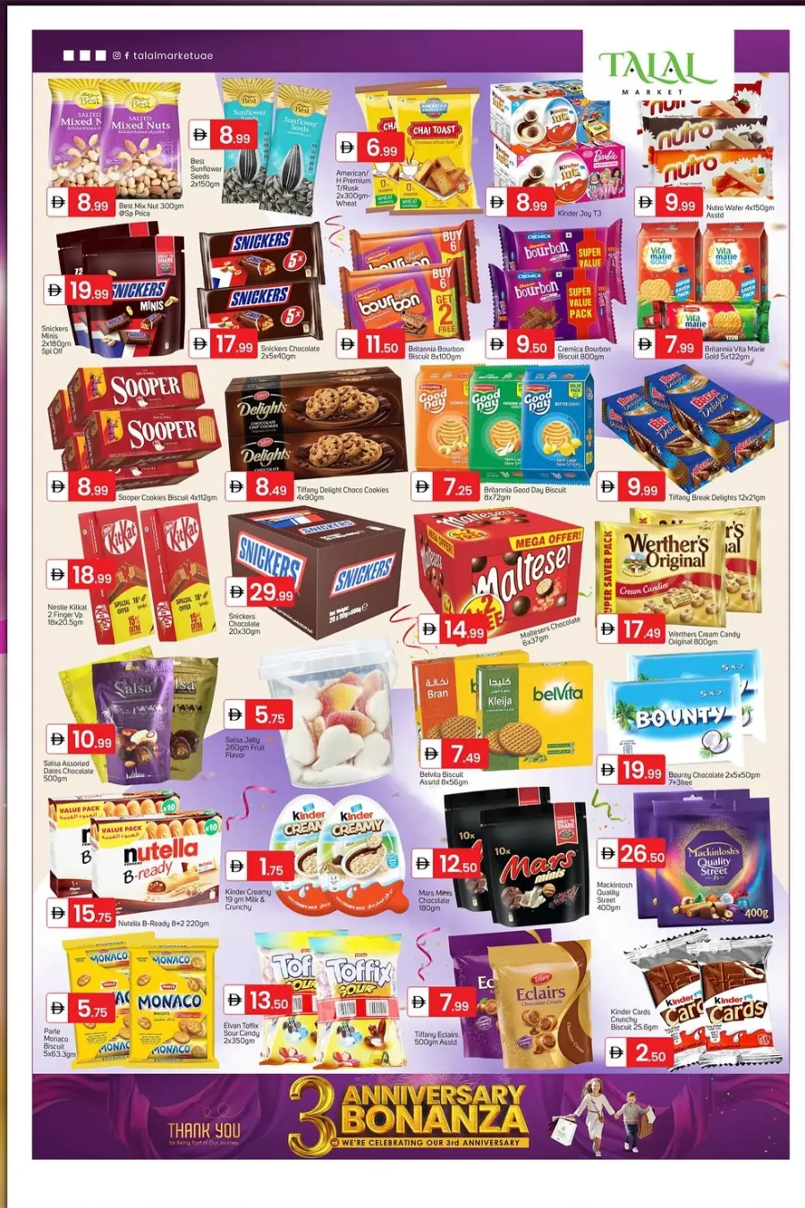 3rd Anniversary Bonanza – Exclusive WOW Deals! In Talal Market Dubai