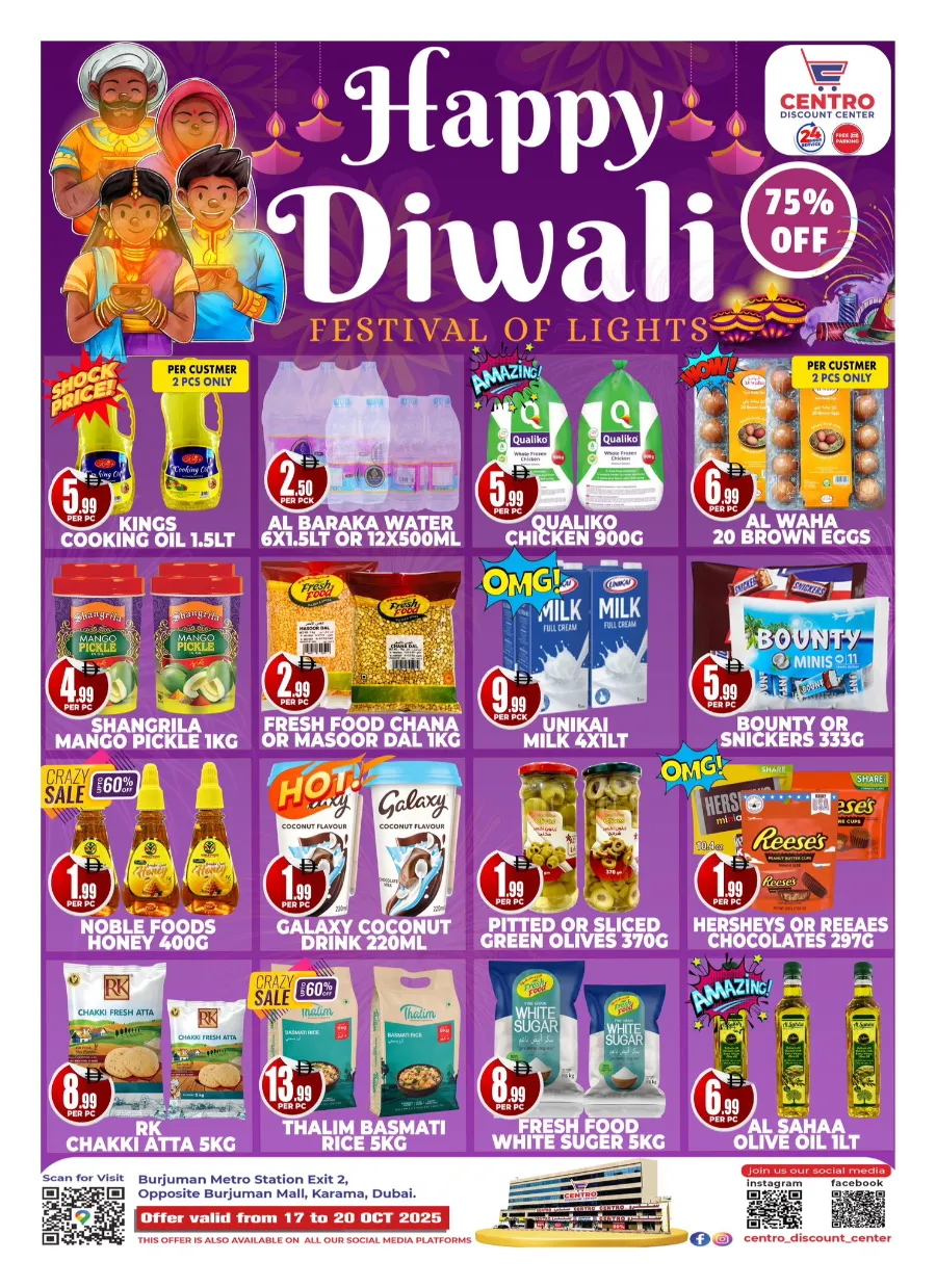Happy diwali In Centro Discount Center Dubai